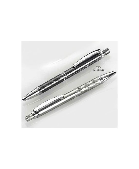 Bolígrafo colores alumínio dibujo surtido. 14 cms