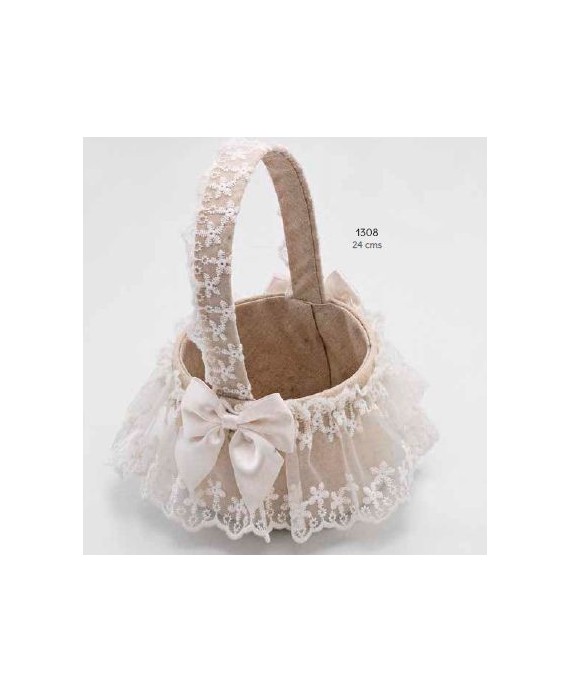 Cesta rústica puntilla 24 cms