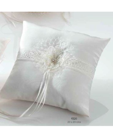 Cojín flor cenefa 20x20 cms
