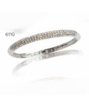 Pulsera alianza c/estuche elegante negro y plata