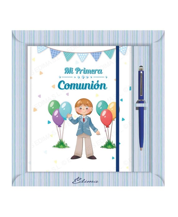 Diario Comunión Niño Globos