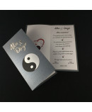 Invitacion de Boda Yin Yan nombres laser troquel