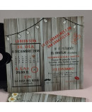 Invitacion de Boda disco vinilo con caja