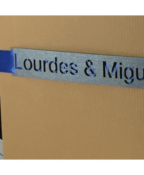 Invitacion de Boda nombres laser potada kraft