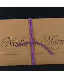 Invitacion de Boda nombres laser portada kraft interior lavanda