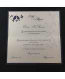Invitacion de Boda nombres laser portada y pajaritos