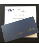 Invitacion de Boda nombres laser portada y pajaritos