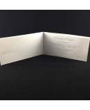 Invitacion de Boda nombres kraft portada laser troquel