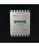 Invitacion de Boda calendario verde agua