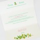Invitacion de boda hojas verdes