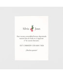 Tarjeta adicional claveles chinos