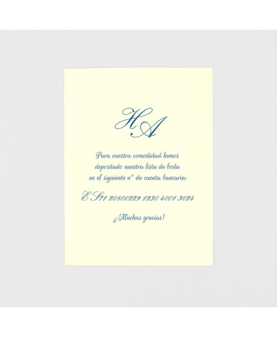 Tarjeta adicional tarjeton papel natural