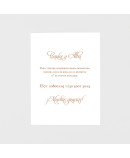 Tarjeta adicional marfil con lazo de raso