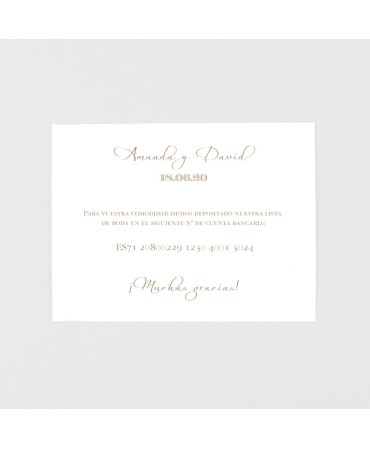 Tarjeta adicional foto portada