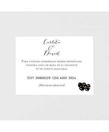 Tarjeta adicional kraft con foto