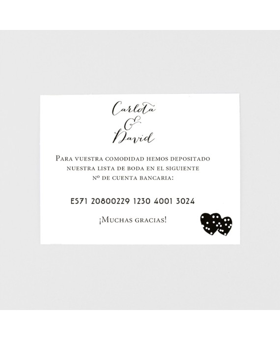 Tarjeta adicional kraft con foto