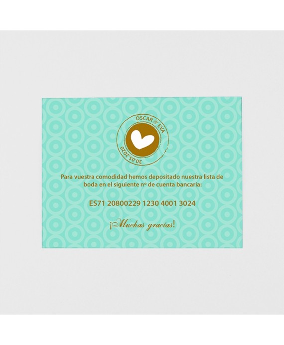 Tarjeta adicional tarjeton marron