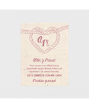 Tarjeta adicional kraft corazones portada