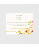 Tarjeta adicional decoracion floral