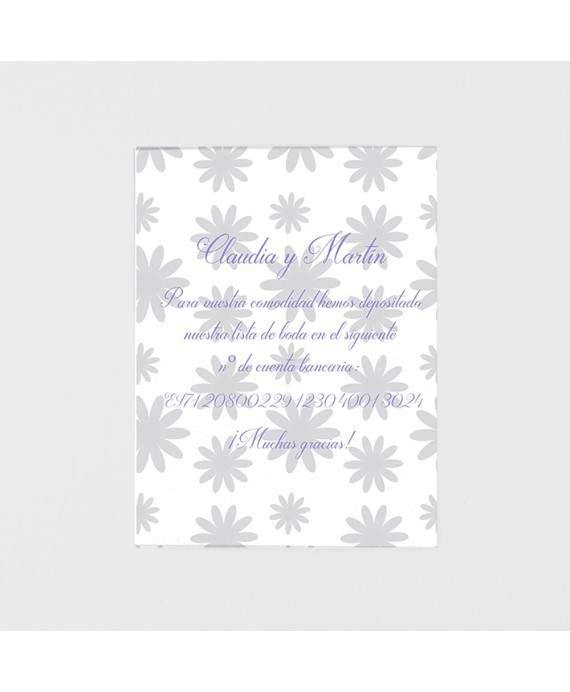 Tarjeta adicional azul claro elegante