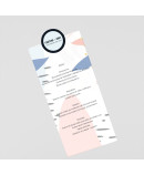 Menu para boda disco de vinilo