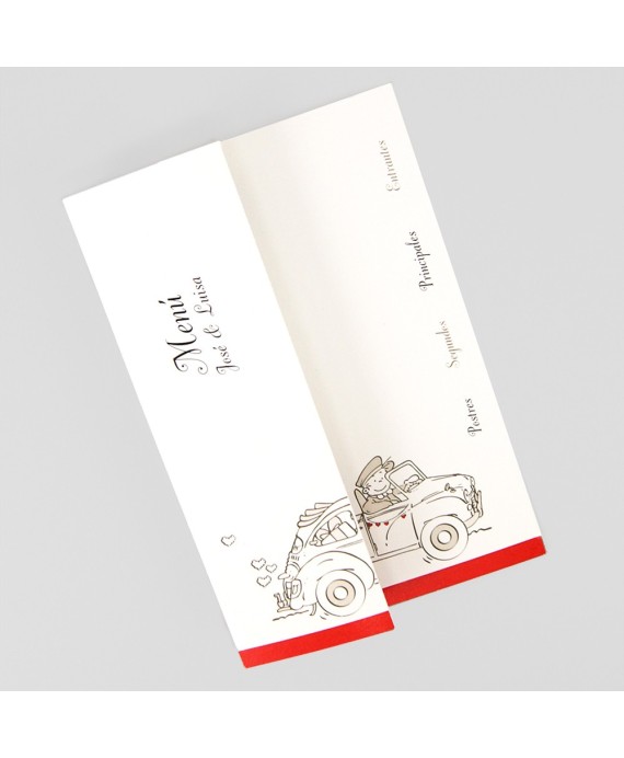 Menu para boda papa y mama dicen si en coche