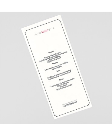 Menu para boda Paris avion portada tarjetas embarque