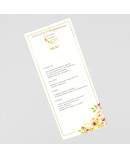 Menu para boda decoracion floral