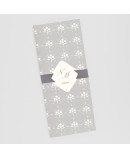 Menu para boda lazo blanco