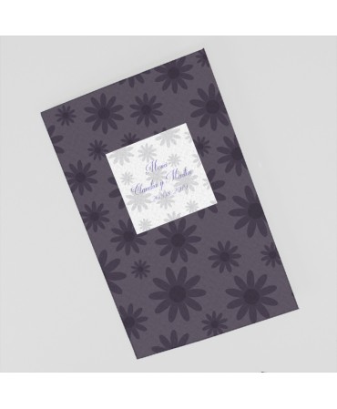 Menu para boda azul claro elegante