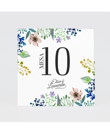 Numero para la mesatranslucida con foto