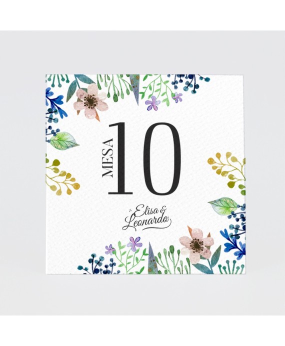 Numero para la mesatranslucida con foto