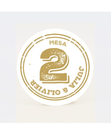 Numero para la mesapasaporte a la boda