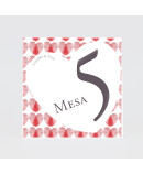 Numero para la mesahuellas dactilares