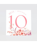 Numero para la mesarosas y hortensia