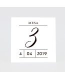 Numero para la mesakraft con foto