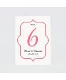 Numero para la mesaarbol novios