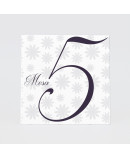 Numero para la mesaazul claro elegante