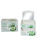 Joyero vintage flores con cajon y espejo