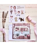 Invitación de boda papa y mama se casan en furgoneta