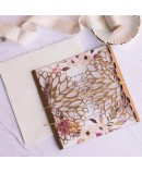 Invitación de boda troquel kraft portada