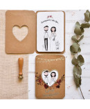 Invitación de boda love passport