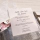 Invitación de boda interio papel vegetal