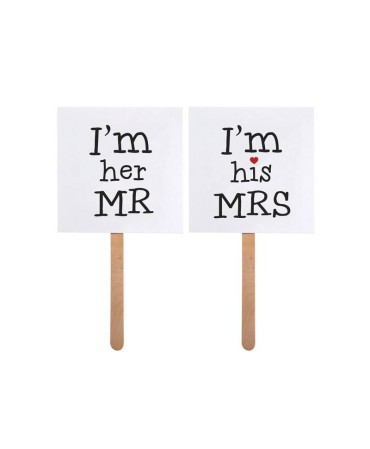 Accesorios para photocall mr & mrs