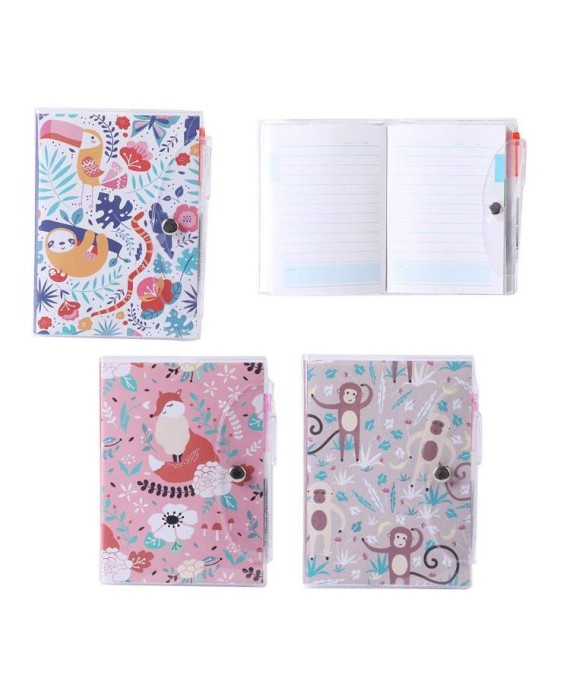 Libreta zoo tropical con bolígrafo