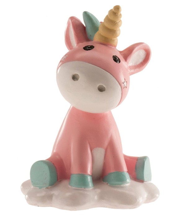 Figura unicornio bebé para tarta