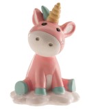 Figura unicornio bebé para tarta