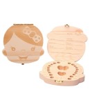 Cajita de madera para guardar dientes de leche
