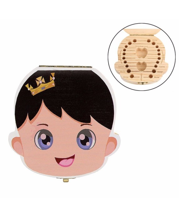 Caja colors de madera para dientes