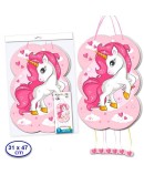 Piñata unicornio fucsia